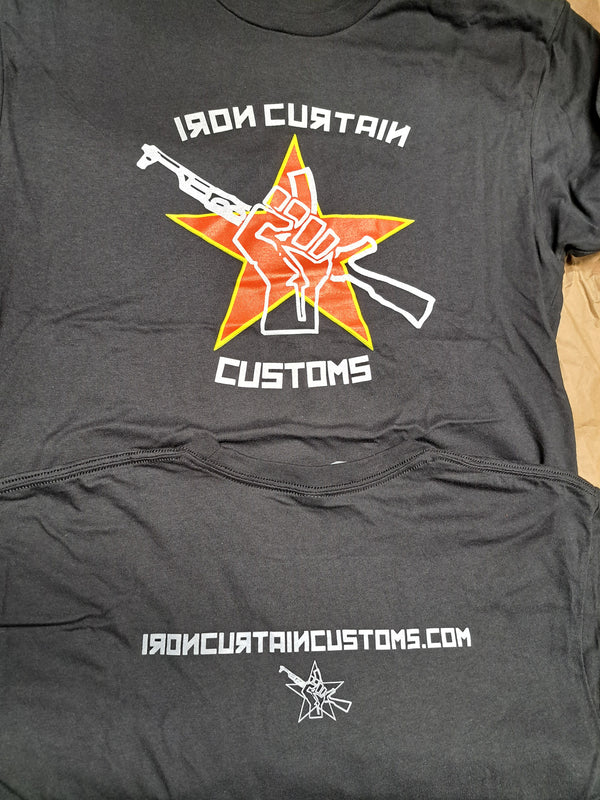 IRON CURTAIN CUSTOMS TSHIRT (BLACK) Iron Curtain Customs